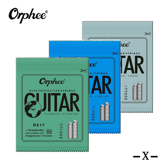 Orphee Electric Guitar Strings Set RX Series Hexagonal Carbon Steel 6