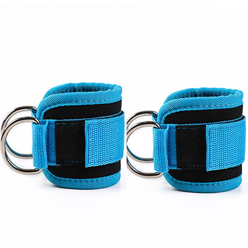2PCS Ankle Straps Cable Double D-Ring Ankle Cuffs For Gym Workouts