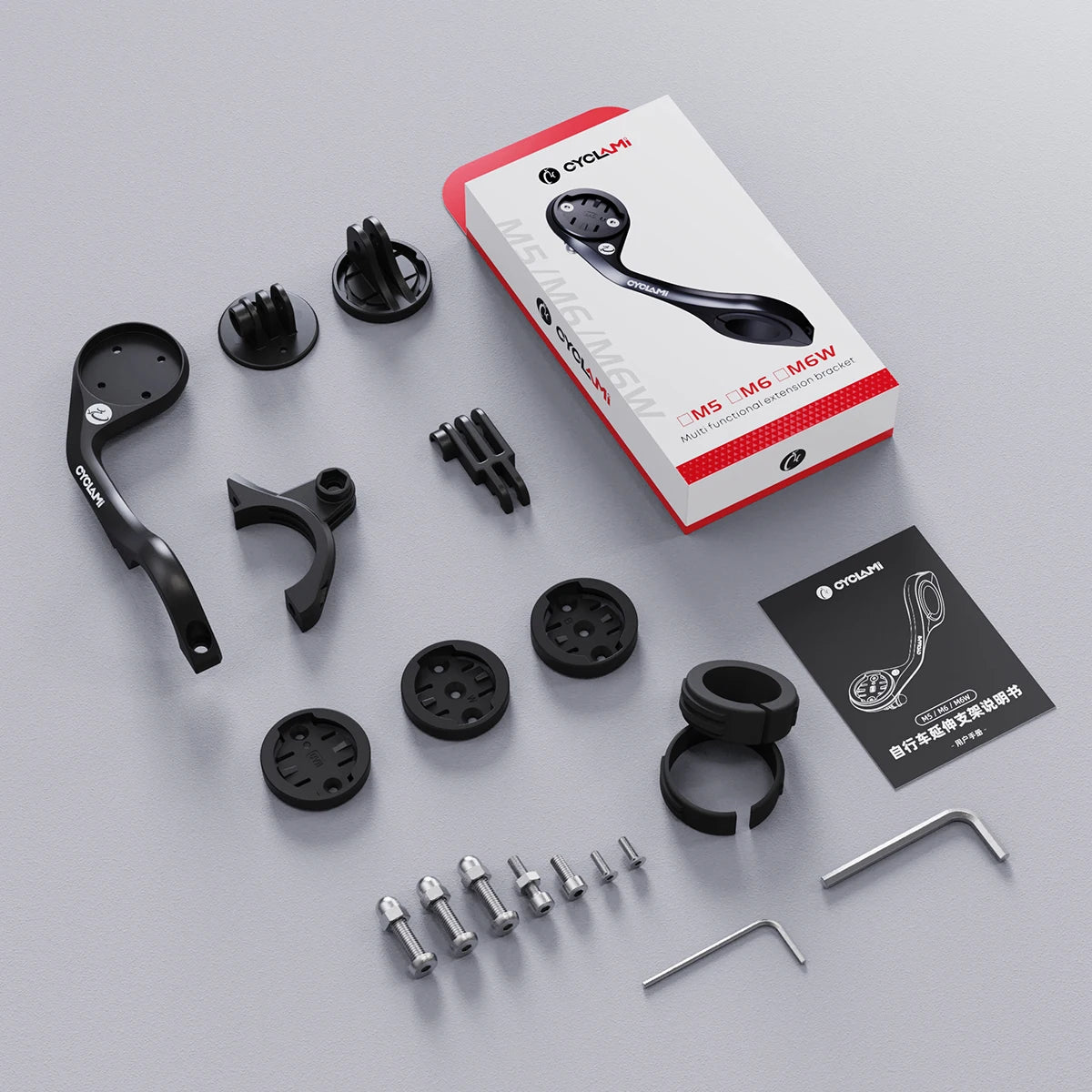 CYCLAMI Bicycle Computer Mount Gopro Camera Mount Headlight Mount M5