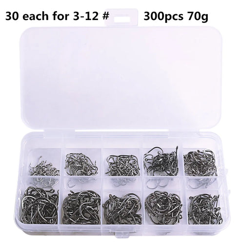 Fishing hook set high carbon steel fork shaped fishing hook for