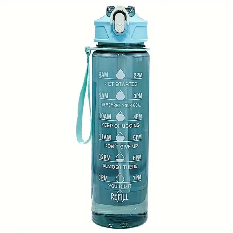 800ml/27oz Large Capacity Sports Water Bottle Leak Proof Plastic