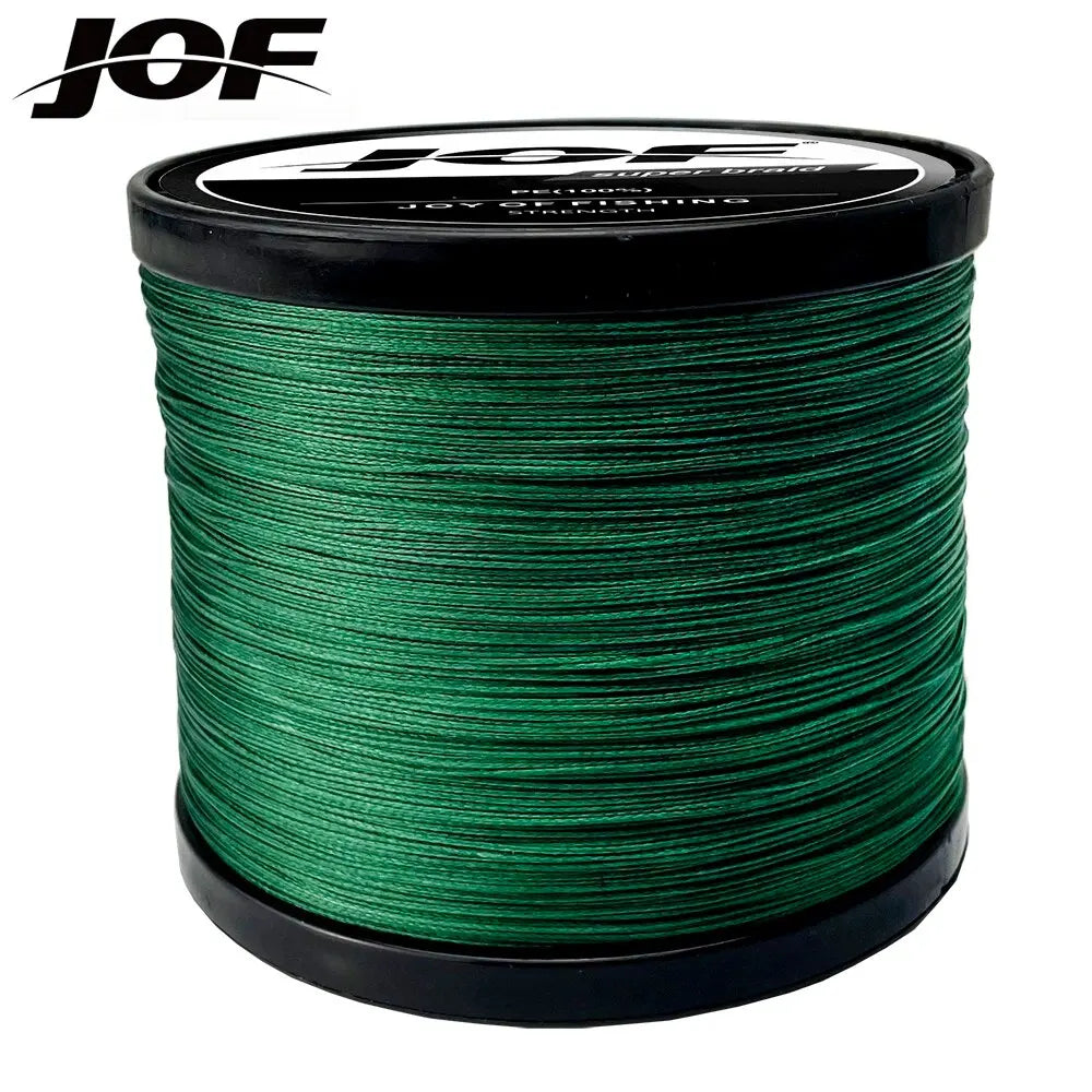 JOF 4 Strands Braided Fishing Line Multifilament 300M 500M 1000M Carp