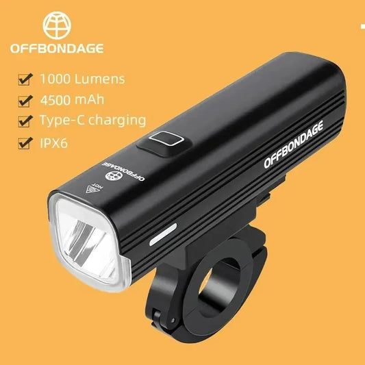 OFFBONDAGE Bicycle Light 1000Lumen Bike Headlight Power Bank