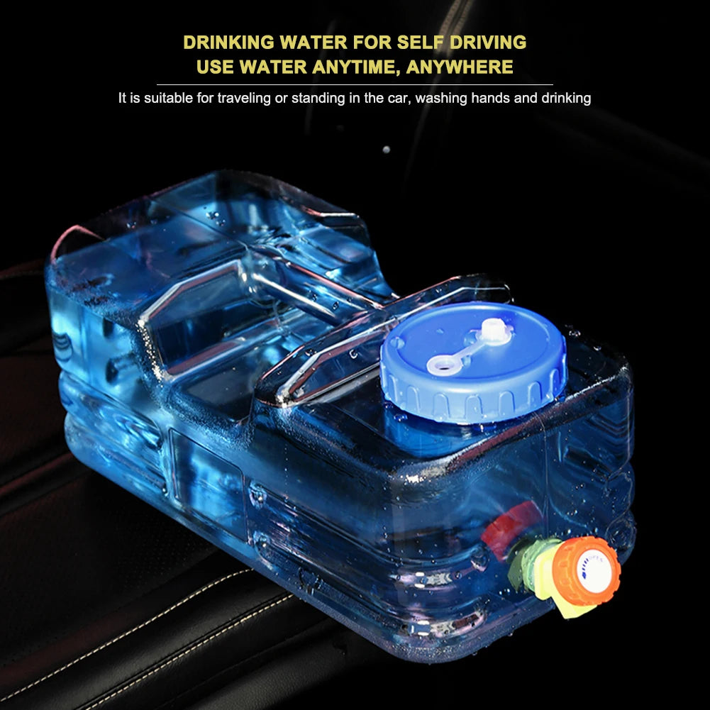 5.5L/10L Capacity Outdoor Water Bucket Portable Water Tank Container