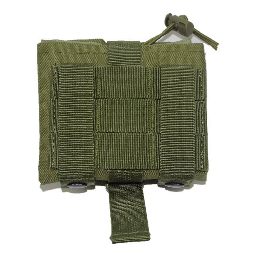 Folding Molle Magazine Dump Drop Pouch Military Airsoft Ammo EDC Tool