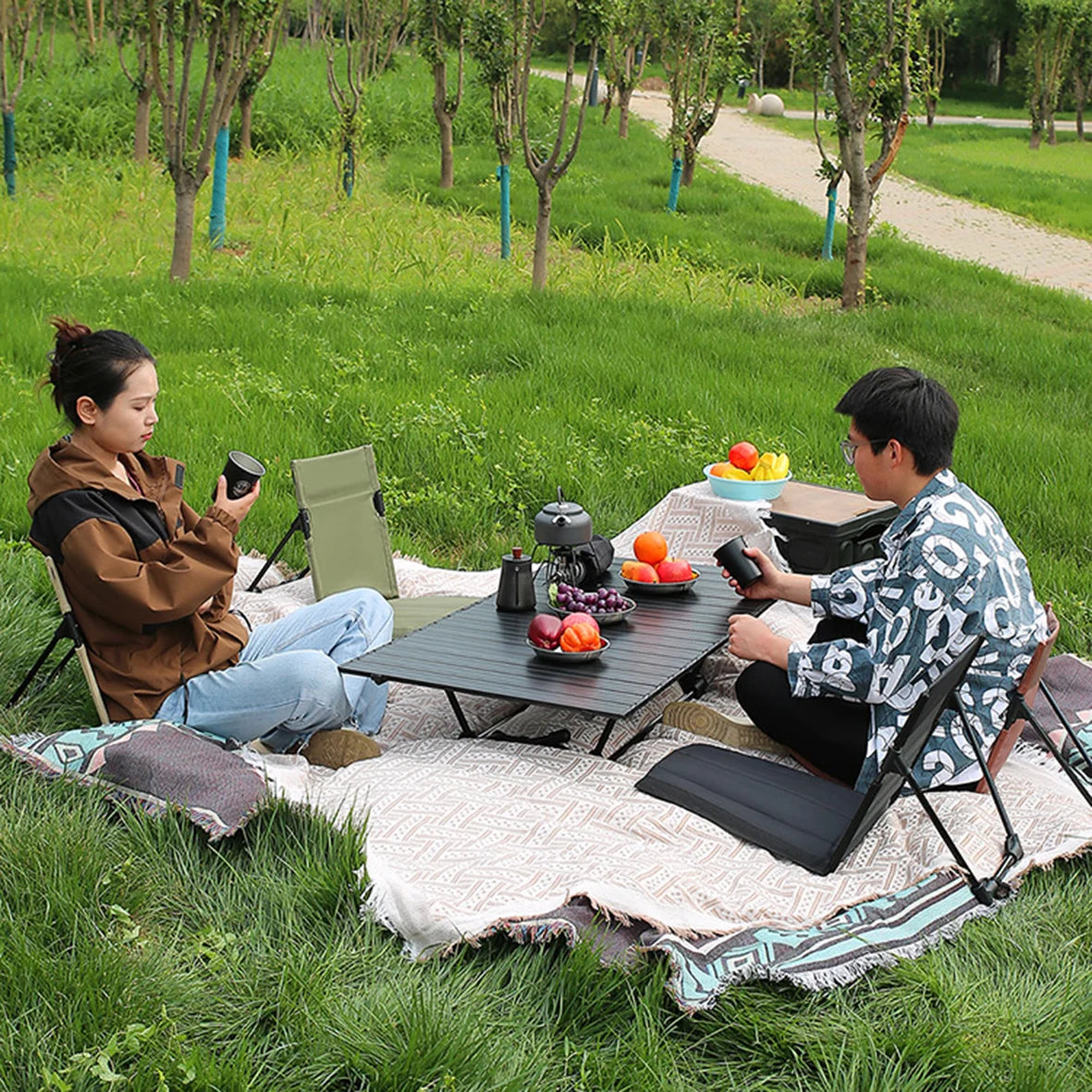 TARKA Camping Single Lazy Chair Park Backrest Relaxing Chairs