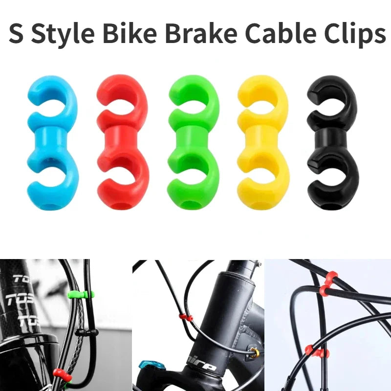 Rotatable MTB Brake Cable Clips - Bike Shift Gear Cable Buckles, Guide