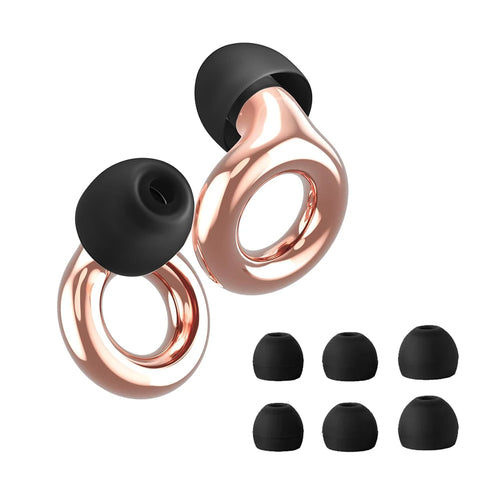 HUAK High-Fidelity Ear Plugs - 8 Ear Tips in XS/S/M/L - Reusable