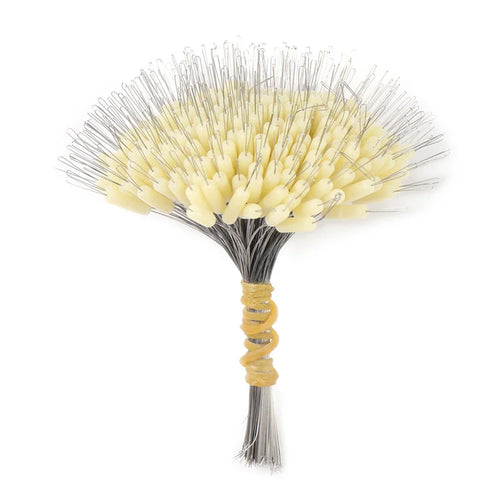 300Pcs Silicone Space Bean Oval Stopper Bobber Profession Fishing