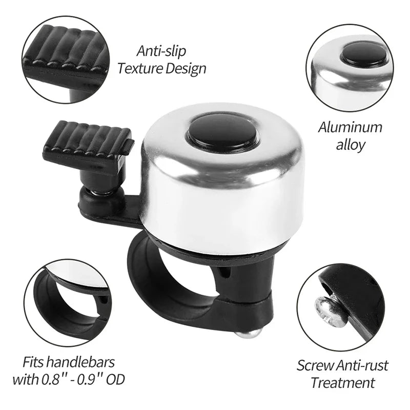 Mini Cute Bicycle Bell 22mm Cycling Handlebar Bell Ring Aluminum Alloy