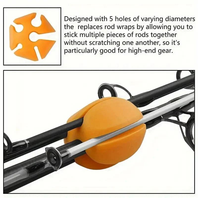 Rod Ball Retaining Clip Rod Holder Protector Storage Device Fishing