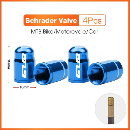 2pcs GUB Aluminum CNC Bicycle Tire Valve Cap MTB Road Bike Tube Tyre
