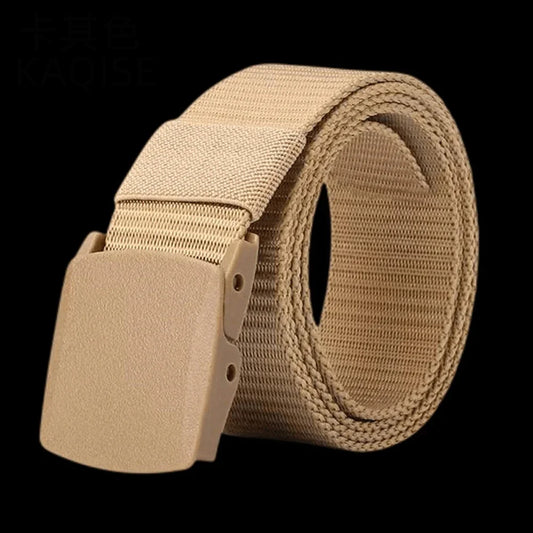 Automatic Buckle Nylon Belt, Fashionable MEN'S Canvas Outdoor Belt,