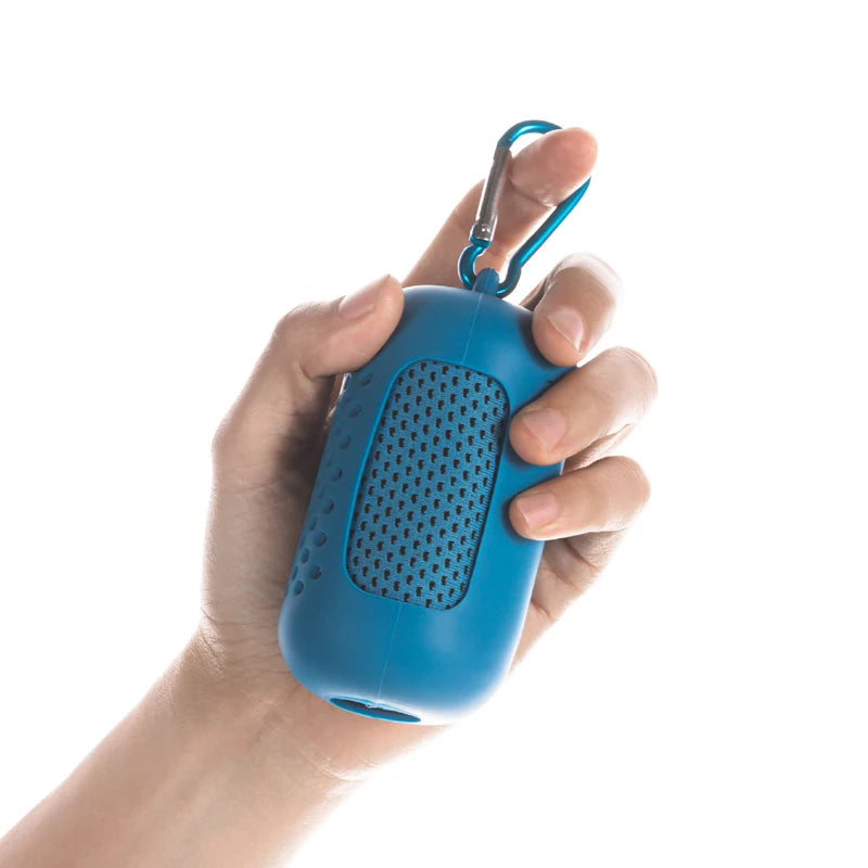 Outdoor Towel Round Silicone Wrapped Ice Towel Soft Breathable Cool