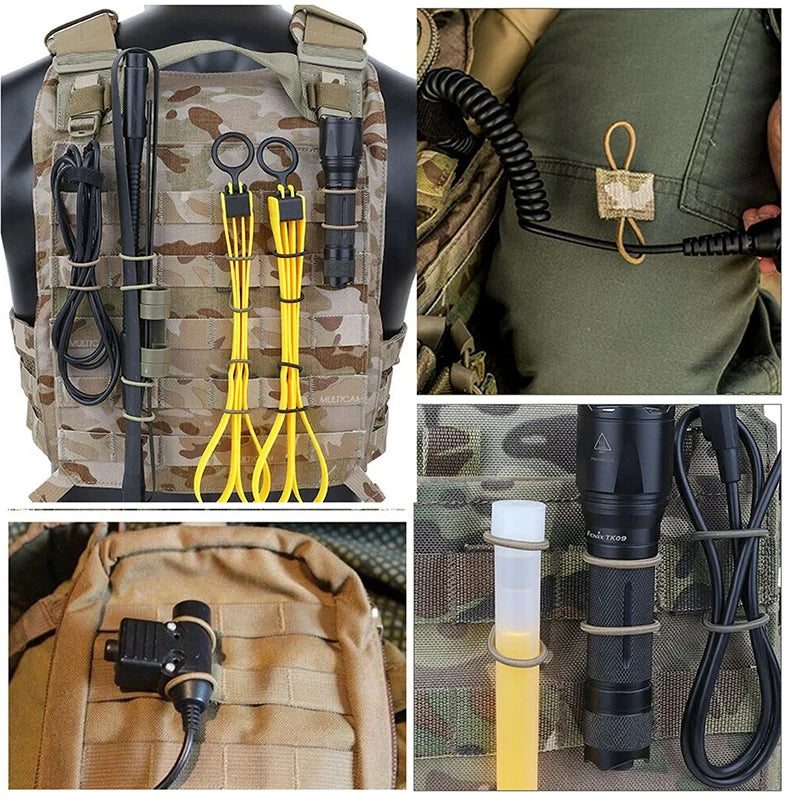 5Pcs/lot Antenna Binding Buckle Outdoor Tactical Molle System Backpack