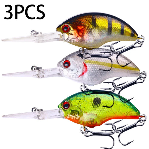 HENGJIA 13G 9CM Fishing Lures Rock Crank Bait Crankbait Minnow  Bass