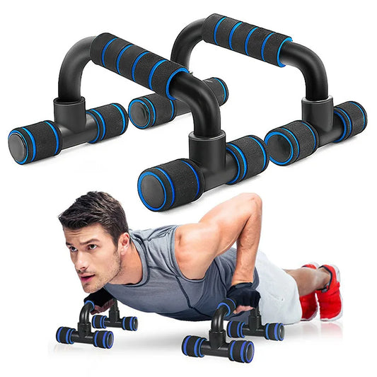 Non-Slip Push Up H-Shaped Support Bar Stand Home Fitness Power Rack