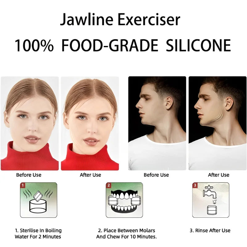 U Shape New Facial Jaw Exerciser And Neck Toning Jawline For Men Women