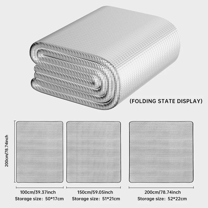 Outdoor Picnic Moisture-proof Pad Double-sided Thick Aluminum Film