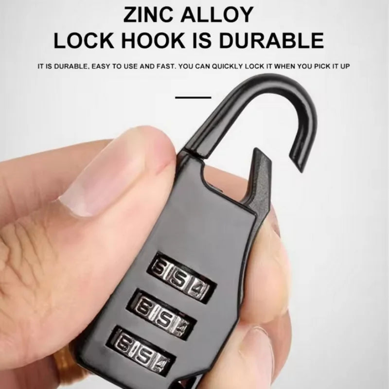 Multifunctional Helmet Lock Mountain Bike Wire Lock Safety Lock