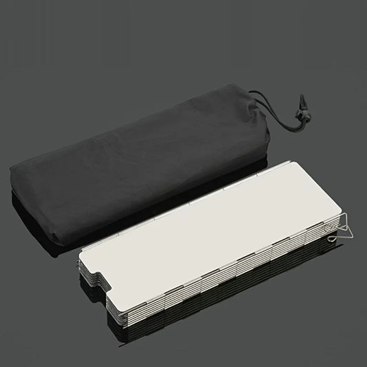 1 set outdoor camping windproof board, ultra-light aluminum alloy