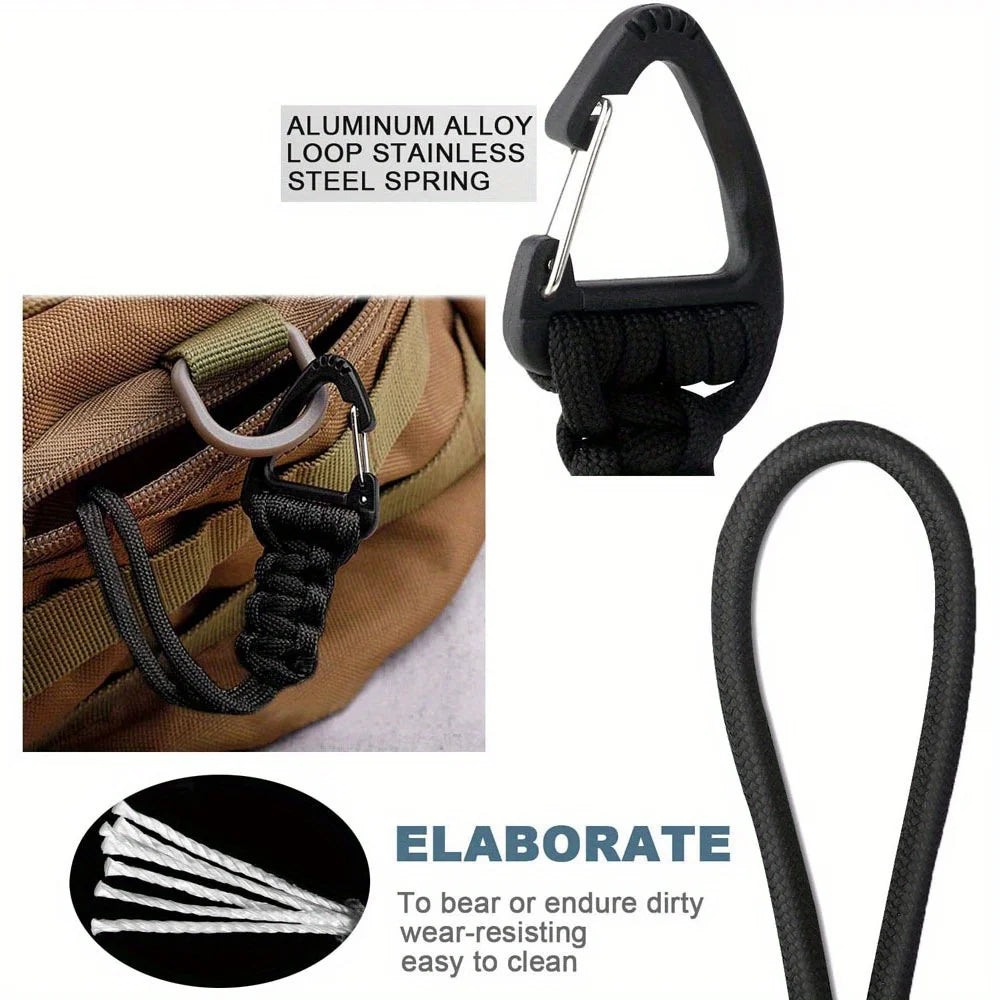 One High-Quality, Hand-Woven, High-Strength Cord Keychain With A