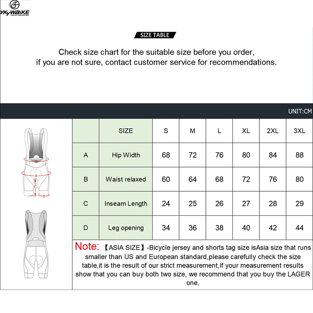 YKYWBIKE Cycling Bib Shorts Men Outdoor Wear Bike Ride 6 Hours Padded