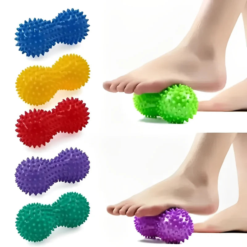 1Pc Peanut Massage Spiky Ball Training Grip Muscle Pain Stress Foot