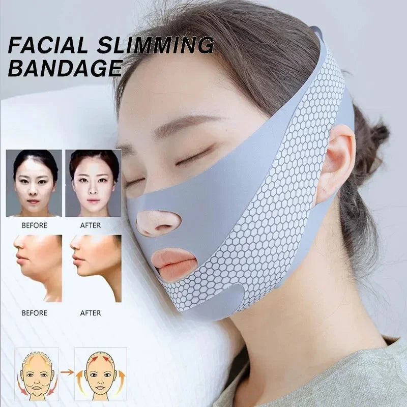 Face-Lift With Sleep Face V Shaper Facial Slimming Bandage Relaxation