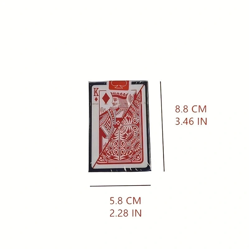 Plastic Playing Cards 5.8CMX8.8CM Waterproof Folding Repair Gram PVC