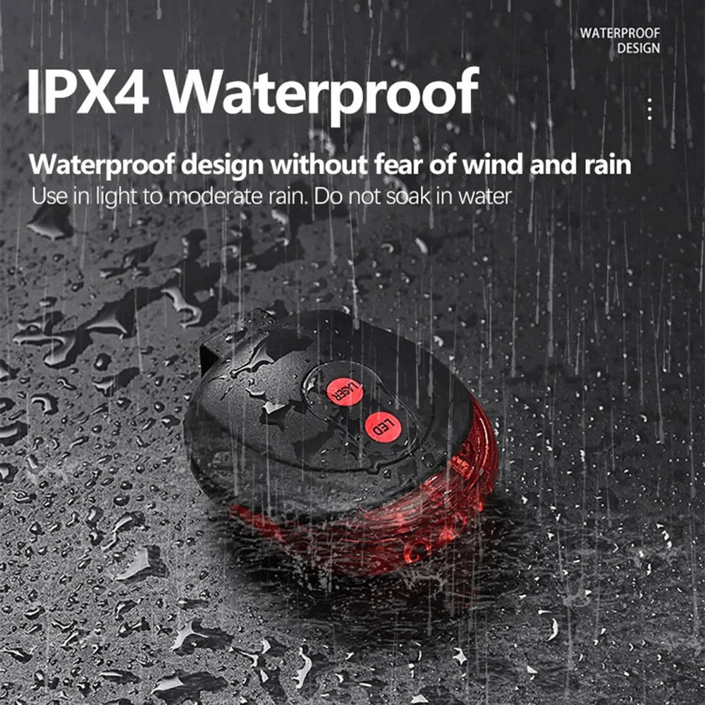 Bicycle Rear Light Red Tail Light LED Night Safety Warning Light