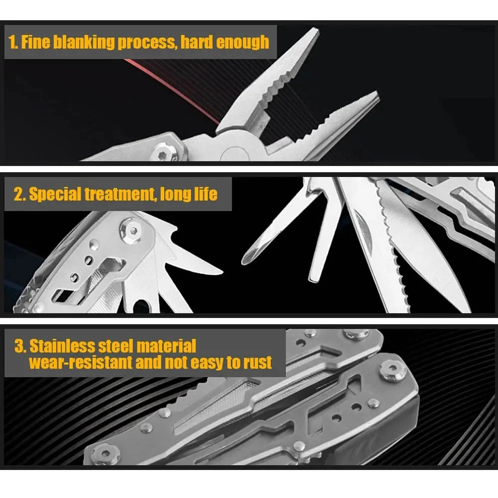 Folding Multi-tool Pocket Knife Pliers Mini Portable Fold Outdoor