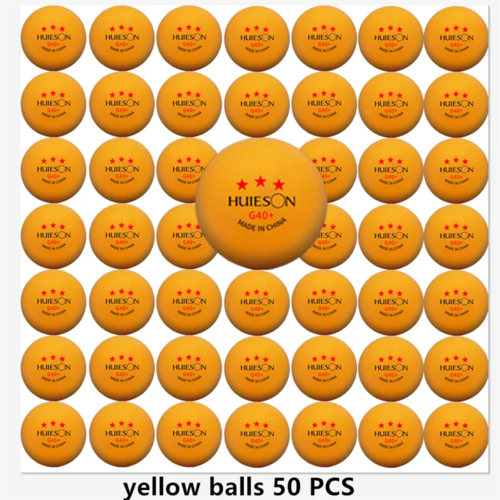 Huieson 3 Star Ping Pong Balls 50~100 PCS ABS 40+ New Material Table