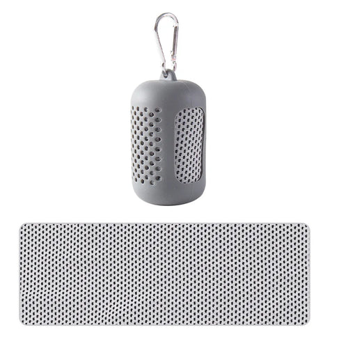 Portable Circular Silicone Wrapped Cold Towel Cooling Towel Quick