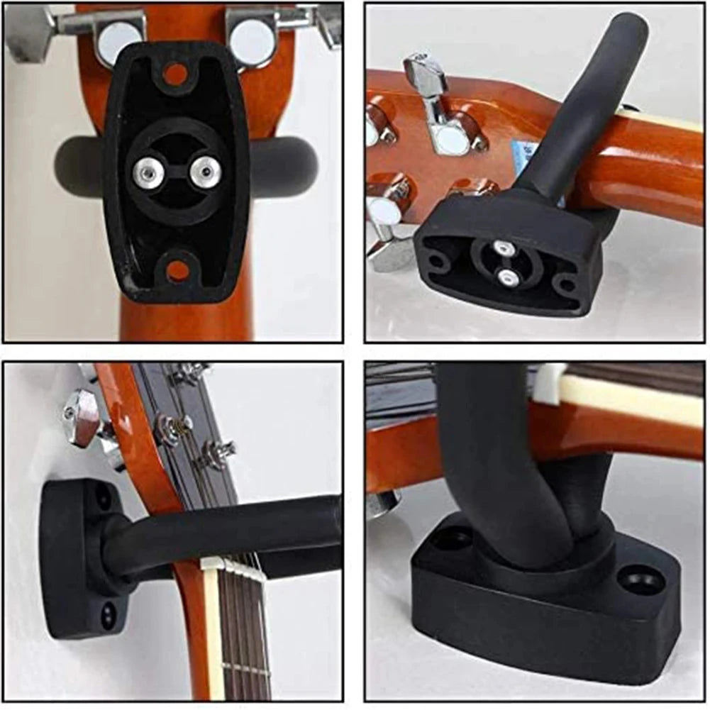 1/2 Pcs Wall Mount Guitar Hanger Hook Non-slip Holder Stand for