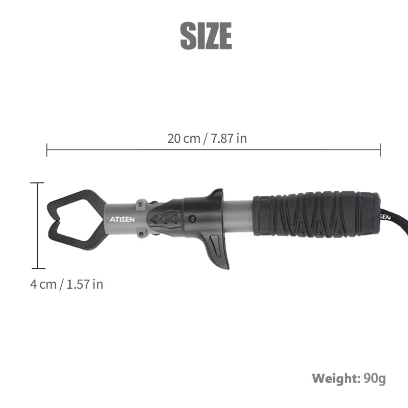Stainless Steel Fishing Gripper Professional Fishing Lip Grabber Tool,