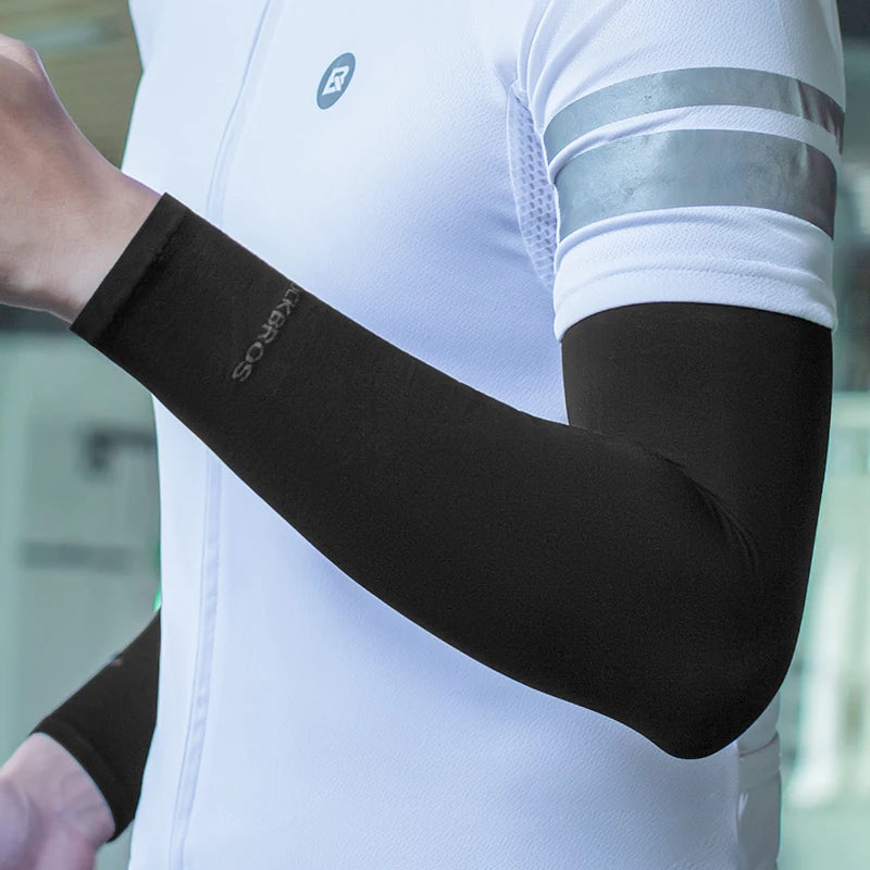 ROCKBROS Ice Silk Bicycle Sleeves Summer Breathable Cycling Arm