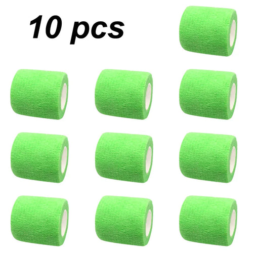 10 pcs Colorful Sports Self Adhesive Elastic Bandage Wrap Tape For