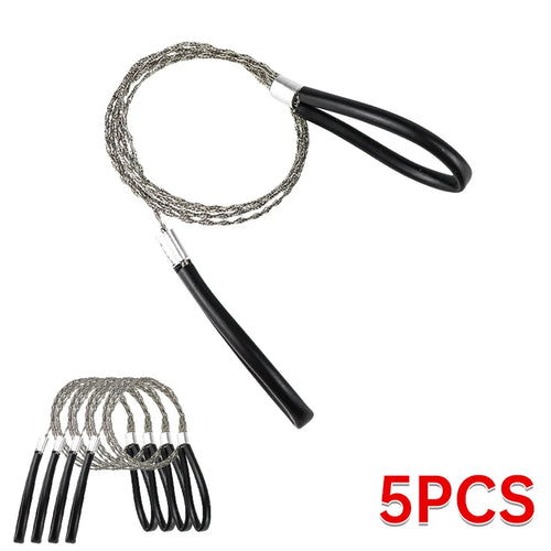 2PCS Portable Stainless Steel Wire Saw Portable PVC Pipe Cable Saw