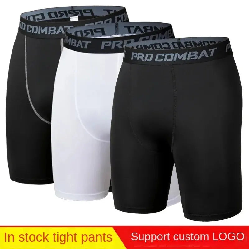 Men's Sports Leggings, Bottoming Shorts, Quick-drying Stretch Fitness,