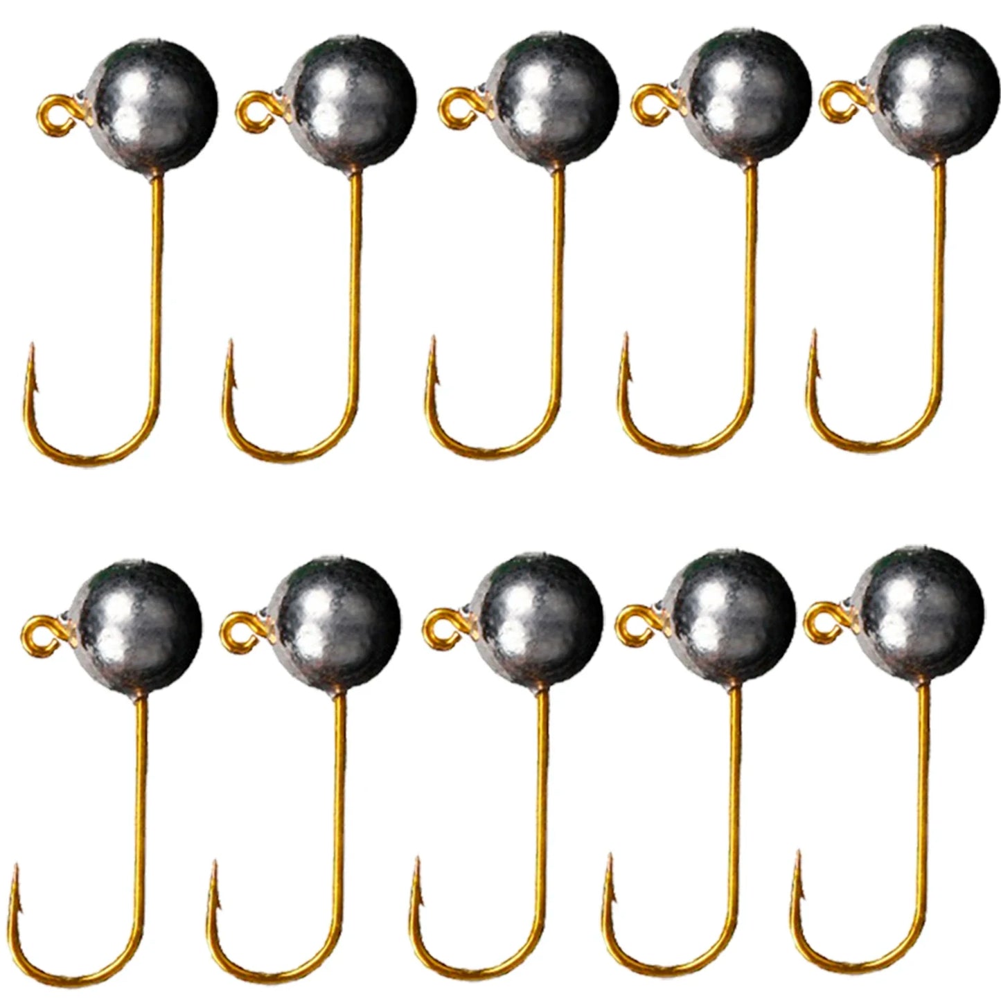 10pcs/lot Micro Jig Head Fishing Hook 1g-5g Ice Fishing Hook Mini