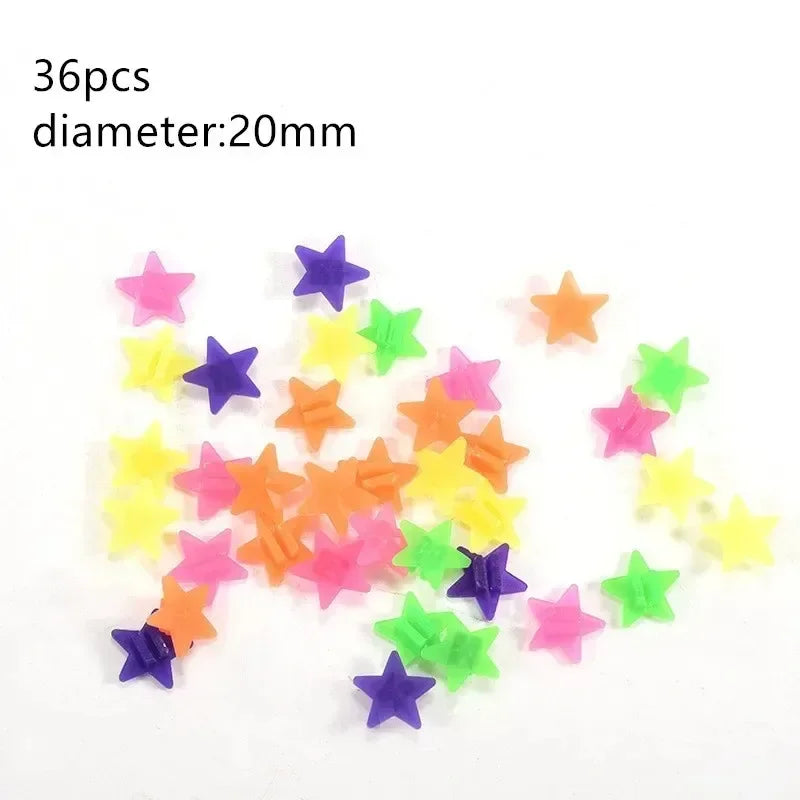 36pcs Bicycle Wheel Spoke Beads Colorful Plastic Bike Spoke Decoration