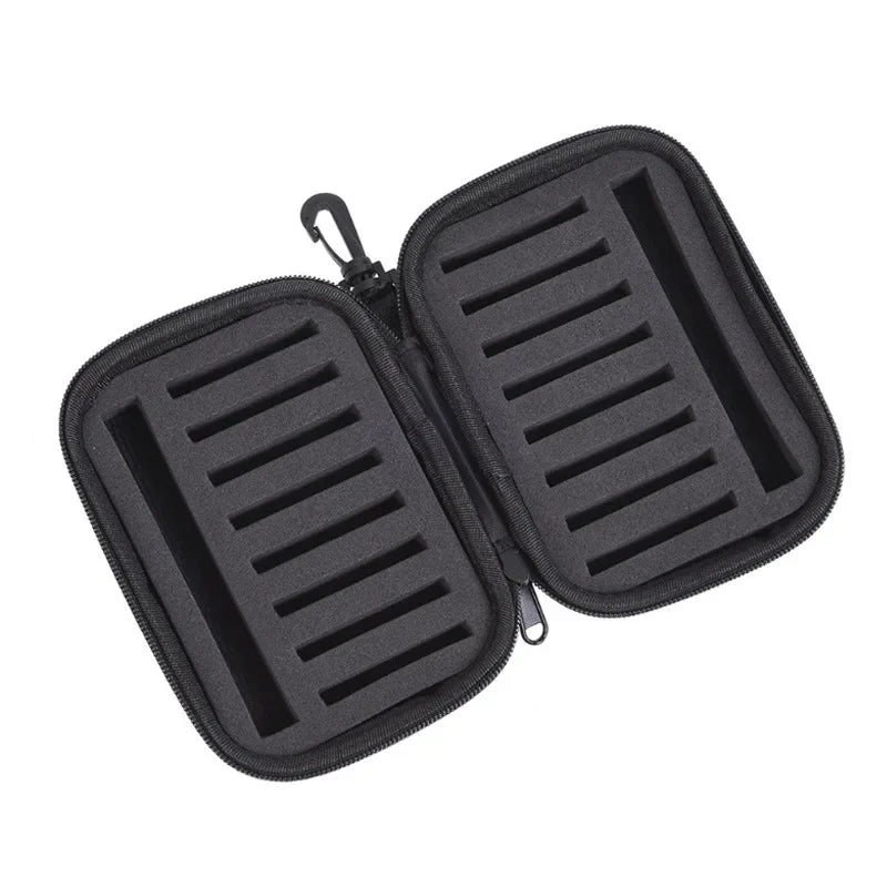 Portabale Fly Fishing Lure Spinner Spoon Bait Black Storage Box