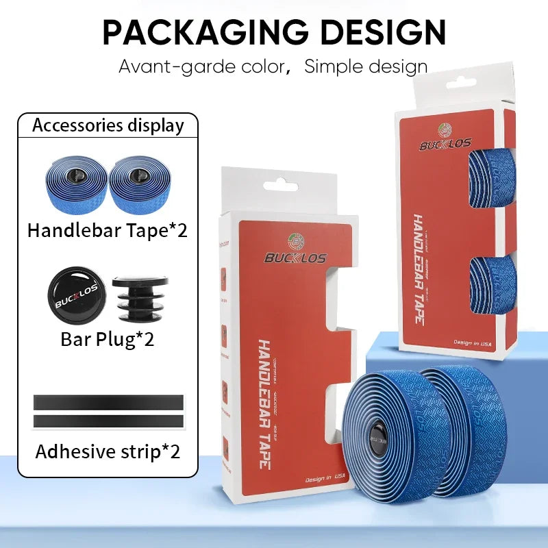 BUCKLOS Road Bike Handlebar Tapes PU Shock Bicycle Handle Bar Tape