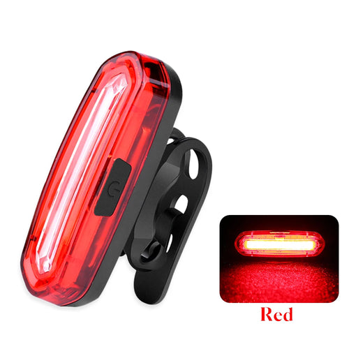 MTB Road Bike Rear Light USB Rechargeable LED Bike Tail Light Easy to