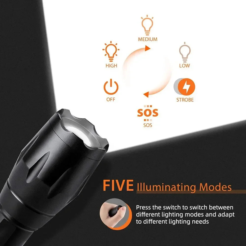Outdoor handheld Flashlight Small Strong Light Portable Outdoor