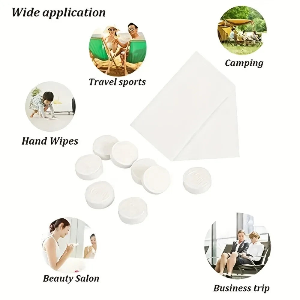 20PCS Compressed Towels Portable Travel Non-Woven Face Towel Outdoor
