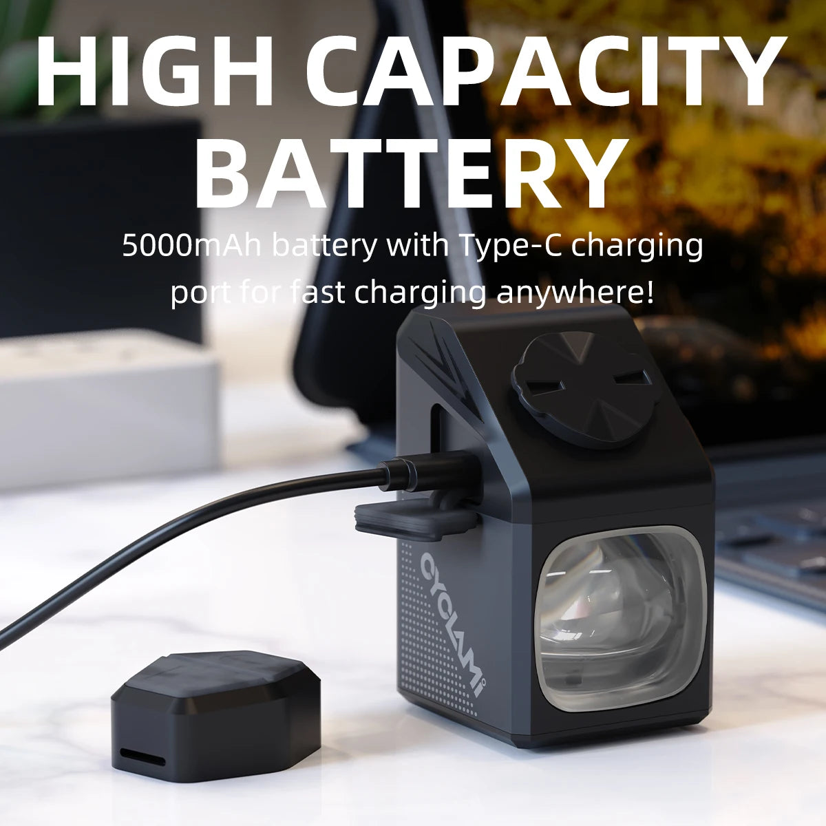 CYCLAMI Bike Headlight CYC 1000 Lumen GoPro Hanging Ultra Bright