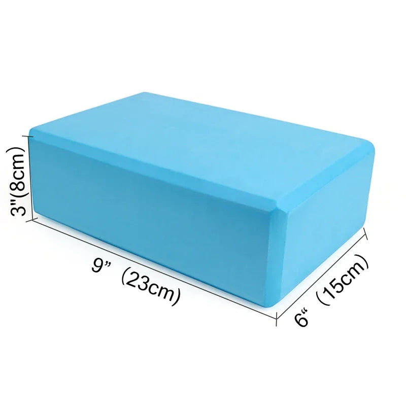 1pc High Density Yoga Foam Blocks Non-slip Solid Color Yoga Balance