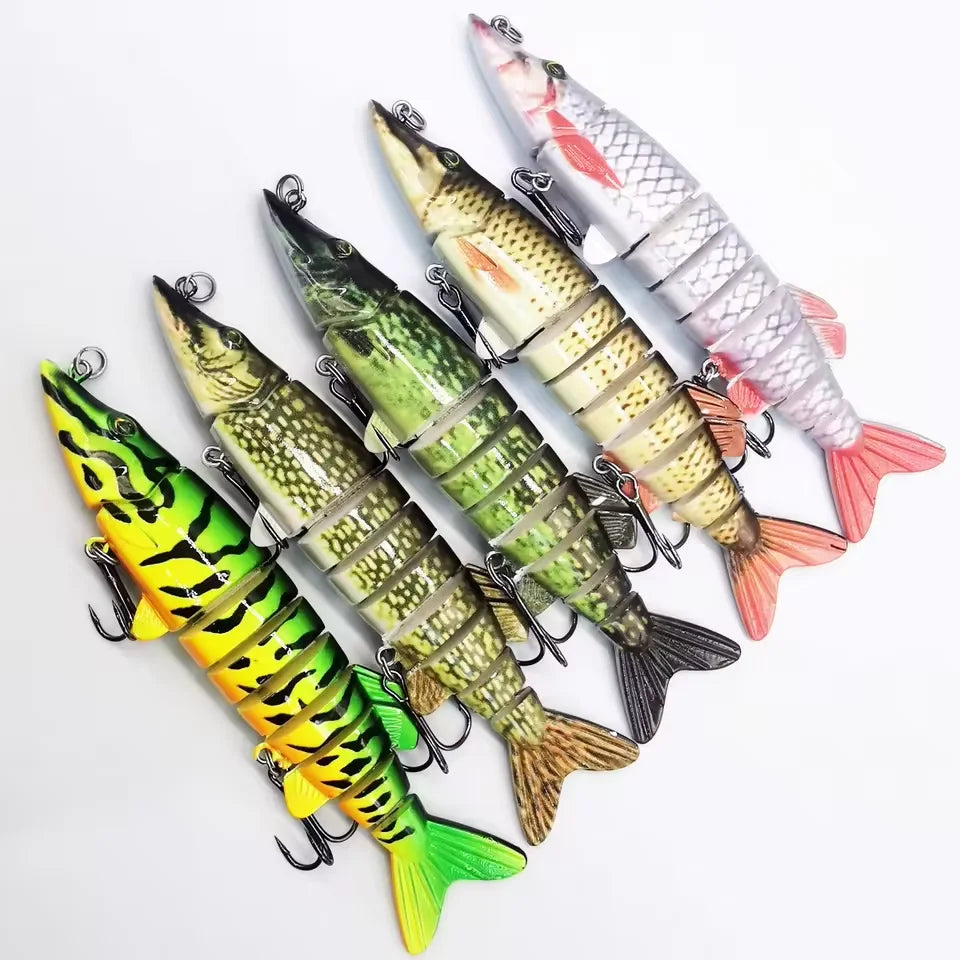 Rooblinos Fishing Lures for Bass Trout Multi Jointed Swimbaits Slow